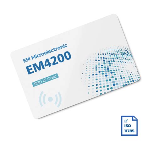 Custom EM4200 Chip RFID Card Low Frequency 